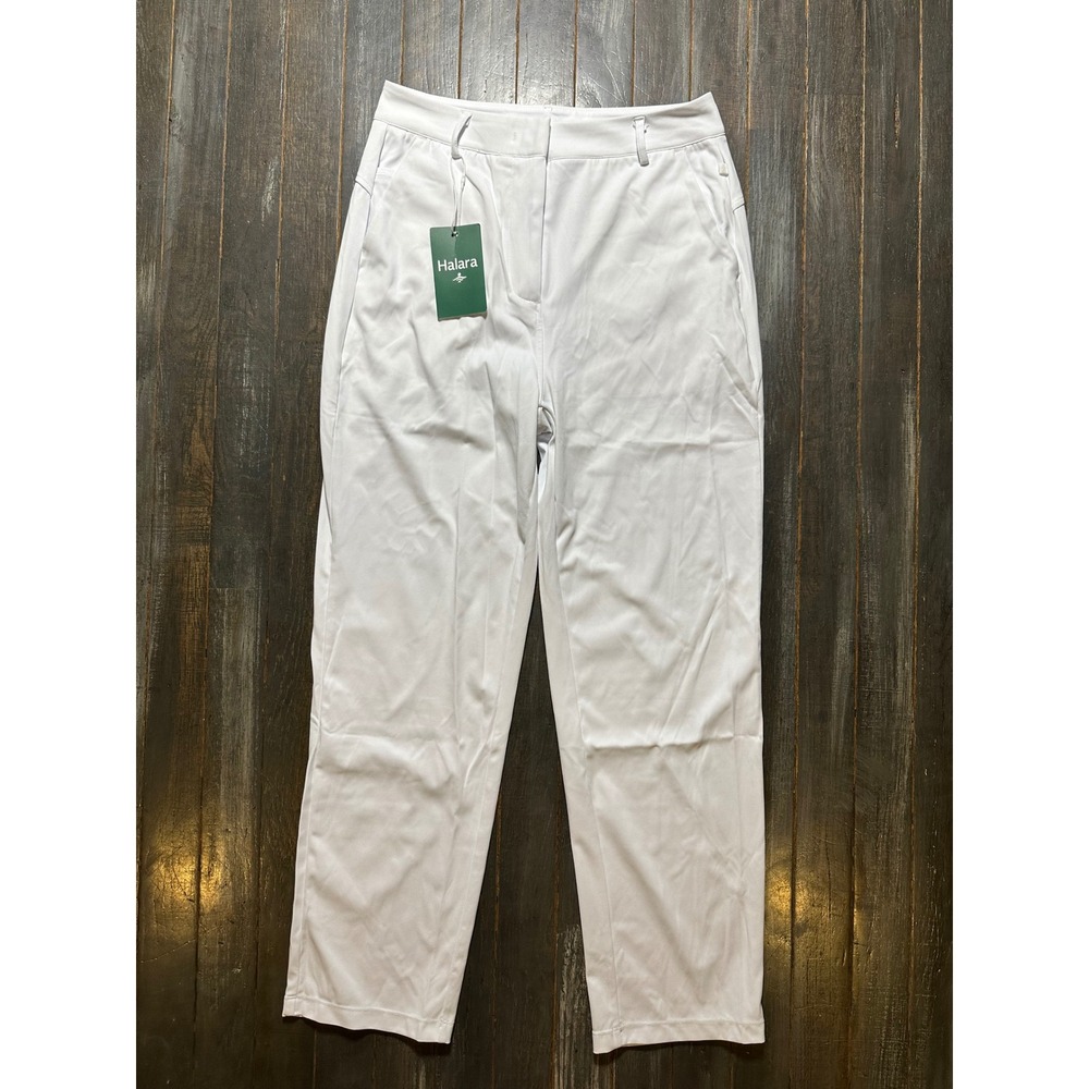 Halara White High Waisted Straight Leg Dress Pants Workwear Trousers - Picture 1 of 4